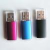 Carcasa de memoria USB de color brillante, Carcasa de memoria USB de aleación de aluminio, Carcasa de memoria USB de alúmina, Carcasa de placa universal, Se puede hacer con logo