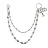 Cadena Multielemento para Pantalones, Cadena para Bolso, Espada, Perlas Redondas, Cruz, Cadena para Cintura, Broche de Langosta, Colgante, Cadena para Jeans
