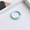 Bobina de resorte de aleación de zinc horneada en color Accesorios para Joyería DIY Hechos a Mano Hebilla Colgante Accesorios Redondos para Llavero Hebilla de Resorte