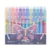 Guangna 155 gel caneta 24 cores conjunto flash mudança de cor caneta unha caneta neon mão conta fluorescente marcador à prova d'água