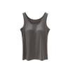 Chaleco con Almohadillas para el Pecho para Mujer, Capa Interior Fina de Verano, No Necesita Usar Sujetador, Top sin Mangas Todo en Uno que Define la Figura que se Puede Usar por Fuera