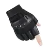 Guantes de Piel de Oveja sin Dedos para Hombre Otoño e Invierno Equitación Conducción Motocicleta Tácticos al Aire Libre Antideslizantes de Cuero TYmy