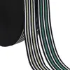 Venta al por mayor del fabricante 4cm banda elástica a rayas de colores, pretina de goma elástica alta de imitación de nylon, accesorios elásticos para prendas en stock