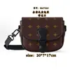 Nova Bolsa Transversal Masculina, Bolsa de Ombro Masculina, Bolsa de Câmera Fashion, Bolsa Carteiro Clássica com Monograma, Bolsa Tendência para o Dia a Dia