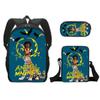 2021 Nueva Mochila Escolar Mágica Full House para Estudiantes Mochila de Poliéster Mochila Creativa Cómoda Bolso Estampado Estuche para Lápices