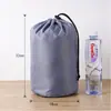 Bolsa de Nylon a Cuadros con Cordón Bolsa Cilíndrica con Cordón Bolsa de Almacenamiento para Chaqueta de Plumas Bolsa con Cordón Bolsa Organizadora de Viaje Bolsa de Empaque