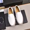 Novos Sapatos Casuais Masculinos P's em Couro Genuíno, Bico Redondo, Cano Baixo, Mocassins Respiráveis, Couro Bovino de Primeira Camada, Slip-On, Versátil para Negócios