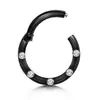 Anel Nasal de Aço Inoxidável com 5 Pontas Sem Costura, Conector de Brinco, Argola Fechada, Anel Multifuncional, Joias para Piercing Atacado em Estoque