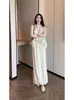 Novo conjunto de moda estilo chinês coleção de verão 2026: conjunto de duas peças: camisa bordada sem mangas + calça pantalona