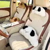 Apoio de Cabeça para Carro, Almofada de Pescoço, Bolsa de Croissant Desenho Animado, Almofada Lombar para Carro, Almofada Lombar Fofa para Banco de Carro