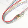 Cordón para Collar de Cuentas de Flor de Lirio Pequeña para Hombres y Mujeres, Cordón Colgante de Joyería Tejido a Mano, Colgante Hecho a Mano para DIY, Accesorio de Ropa, Cordón para Colgante