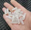 Calcedonia blanco hielo gota de agua grande Jade cuentas sueltas ágata blanca con agujero pasante gota de agua accesorios para joyería DIY cuentas hechas a mano