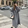 Abrigo de Lana Mujer 2026 Nuevo Otoño Invierno Estilo Coreano Sensación de Alta Gama Petite Mediano-Largo Abrigo de Lana Engrosado Moderno