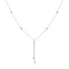 Colar Pingente Tassel Gota d'Água em Prata de Lei S925 2025 Novo Design Nicho Feminino Corrente para Clavícula Colar Simples para Pescoço