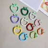 Color de pintura manzana primavera llavero puede ser diy colgante de bolsa accesorios para coche venta al por mayor directa