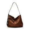 Bolso de Mano de Moda Retro, Estilo para Viajar al Trabajo, Bolso Versátil de Gran Capacidad para el Hombro de Gamuza, Bolso Cruzado Diario Estilo Europeo y Americano