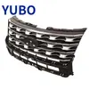 YUBO - Adecuado para la parrilla delantera del Ford Explorer 2016-2017, negro brillante y plateado, FB5Z-8200-AD