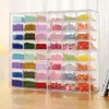 Caja de Almacenamiento Transparente para Organizar Cuentas, Cristales, Caja de Joyería Hecha a Mano con Múltiples Compartimentos, Clasificación de Accesorios