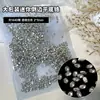 Paquete de 1440 Accesorios para Uñas Zirconia Mini Biselada Blanco Transparente Forma Irregular Diamantes Apilados Diamantes Brillantes para Uñas con Base Plana