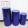 Novos Adereços de Casamento Ferro Forjado Cilíndrico Mesa de Sobremesa Cobertura de Pano Colorido Suporte Cilíndrico para Sobremesas Decoração com Balões Enfeites de Festa