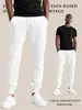 Pantalones deportivos ajustados para hombre transfronterizos, cómodos pantalones largos atléticos de punto, disponibles en tallas grandes y múltiples colores, listos para venta al por mayor y personalización de marca privada