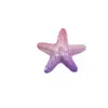 Pinza para el Cabello con Forma de Estrella de Mar Degradado de Cinco Puntas, Goma para el Cabello, Pinza para Teléfono Móvil, Agujero en la Hebilla del Zapato, Parche DIY, Accesorios de Resina