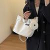 Bolso Cruzado Transfronterizo Bolso de Lona de Gran Capacidad Bolso Cruzado Nuevo para Mujer 2024 Bolso de Hombro Único para Estudiante Universitario Clase Bolso para Viajero