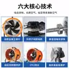 Ventilador Axial de Rotor Externo Ventilador de Chão Potente Ventilador Elétrico Industrial Ventilador de Exaustão Doméstico Ventilador de Exaustão de Fumaça de Cozinha
