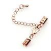 Pulseira Colar Moda Criativa All-Match Corda de Couro Fivela Clipe Redondo Acessórios DIY Fivela Lagosta Buraco Raio 3mm