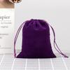 Bolsa Jade de Fábrica Saco de Cordão para Embalagem de Joias Saco de Armazenamento de Fones de Ouvido Tamanho Grande Saco de Cordão de Flanela Preta Atacado