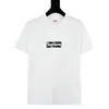 Moda americana de alta gama transfronteriza Estampado de letras Supreme Caja Cuello redondo Manga corta Unisex Holgada Casual Camiseta al por mayor