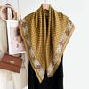 Estilo Coreano Outono e Inverno Vintage Estampado Toalha de Dedos Quente Alta Qualidade 90 Quadrados Lenço Imitação Lã de Ovelha Textura Lenço Feminino