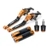 Aplicable para Yamaha FZ6R/N/S FZ8 Palancas de Freno y Embrague Plegables Modificadas Manillar Puños Manillar Topes de Manillar