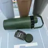 Novo Copo Shaker Simples e Fashionável Camada Dupla Grande Capacidade Copo Térmico de Aço Inoxidável Portátil para Carro Garrafa de Água Esportiva para Fitness