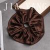 Goma para el Pelo Melard Scrunchie Oversized Etiqueta Dorada Estilo Coreano Cola de Caballo Alta Moño Otoño e Invierno Accesorio para el Cabello Simple