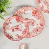 Juego de Vajilla de Porcelana Ósea Estilo Europeo para el Hogar de 10 Piezas Serie Tigre Regalo de Inauguración Plato para Filete Occidental Taza de Café Platillo Cuenco Cuchara Lote