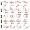 Rodapié de Pared en Forma de I de Aleación de Aluminio con Línea de Cintura Oculta para Hospitales, Escuelas, Hoteles y Salas Limpias Médicas Tiras Metálicas