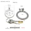 Divertido Dispositivo de Castidade Cb Plano Oco de Aço Inoxidável Gaiola de Pênis Ferramenta Sexual Cadeado de Castidade Cynomorium Gaiola Divertida Fábrica