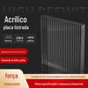 Placa Acrílica de Alta Transparência PMMA Plexiglass Padrão Pedra Transparente Onda d'Água Corte e Gravação a Laser Processamento Personalizado
