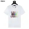 Camiseta al por mayor de marca americana moderna Psychobunny con estampado de calavera de conejo colorido y degradado, manga corta, cuello redondo