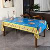 Toalha de mesa descartável Material PE Crianças Toalha de mesa fofa à prova d'água e à prova de óleo Toalha de mesa de piquenique para festa de aniversário