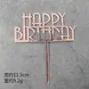 Nova Decoração de Bolo de Confeitaria Ins Feliz Aniversário Acrílico Topper de Decoração de Bolo Feliz Aniversário