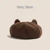Gorro para Bebé Otoño e Invierno Pana Lindo Versátil Gorro con Orejas de Gato para Niños Gorro de Calabaza para Niñas Boina Gorro de Pintor