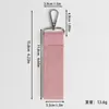 Lanyard tejida de color sólido Morandi para llaves, llavero simple de tela, accesorio para bolso, correa de mano, en stock