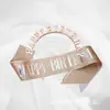 Nueva Banda para la Cabeza de Cumpleaños Banda para el Hombro Cinturón de Etiqueta Set Happybirthday Adorno para la Cabeza Femenino Accesorios para el Cabello Fiesta Transfronterizo
