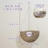 Cesta de flores de parede por atacado decoração de meia parede vime pendurado na parede flor seca pequena cesta suspensa pendurada cesta de parede pendurada vaso de flores