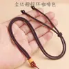Cordón de Nudo de Piña Hilo Dorado Ajustable Colgante Tejido a Mano Accesorios Cuerda Collar de Cuerda Vendedor Ambulante Fabricante E18