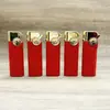 Novo Criativo Galvanizado Colorido Impresso Silicone Publicidade Metal Ferro Concha Personalizado Braço Oscilante Inflável Direto À Prova de Vento Isqueiro