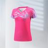 Nueva ropa de bádminton, camiseta de manga corta para hombre y mujer, camiseta deportiva, ropa de competición para niños, transpirable 365
