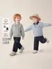 Traje de Otoño para Niño Jellybaby Sudadera tipo Polo para Pequeño Pantalones de Bebé Conjunto Elegante y Guapo de Dos Piezas para Niños
